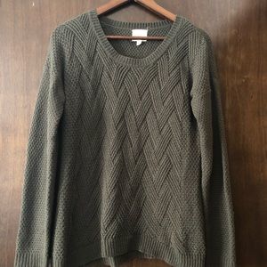 Green Hippie Rose Sweater